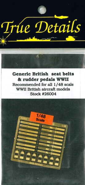 British Seat Belts and Rudder Pedals  TD48704