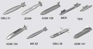 US Aircraft weapons: Smart Bombs  03305