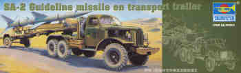 SA2 Guideline Missile on Transport Trailer with Zil 157 6x6 truck  TR00204