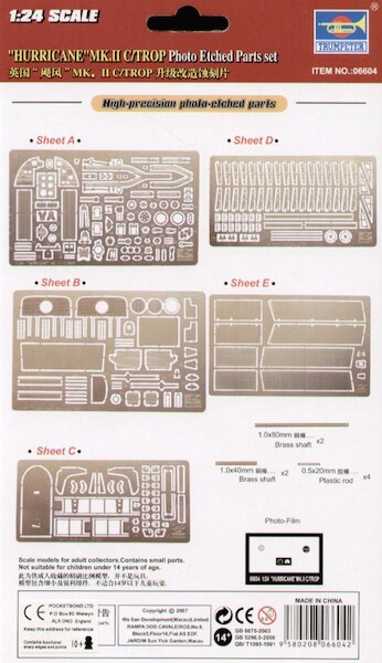 Hawker Hurricane MKIIc/Trop Detail set (Trumpeter)  TR06604