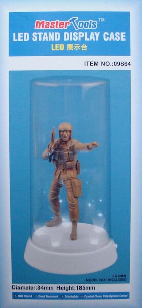LED Stand display case 84x185mm with Flat top TR09864