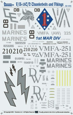 F/A18C/D Thunderbolts and Vikings TB32-021