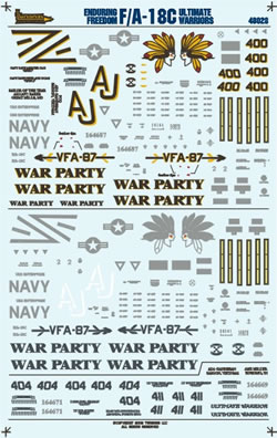 F18C  VFA-87 Ultimate warriors  TB48-028