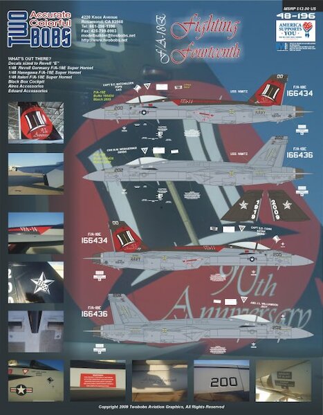 F/A18C Hornet (Fighting Fourteen) tb48-196