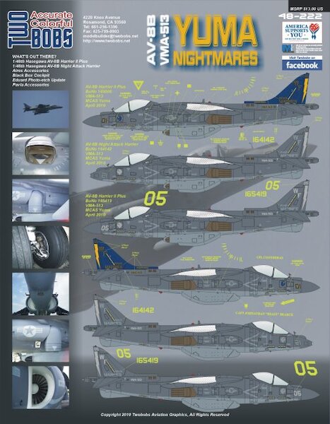 AV8B Harrier (VMA-513 Yuma Nightmares)  TB48-222