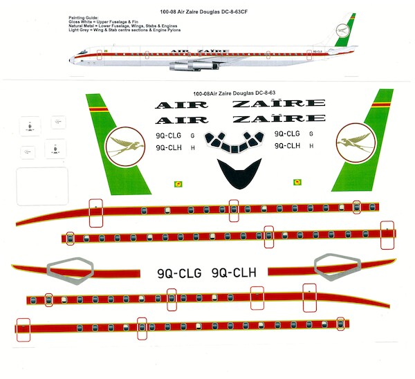 Douglas DC8-63 (Air Zaire)  100-08