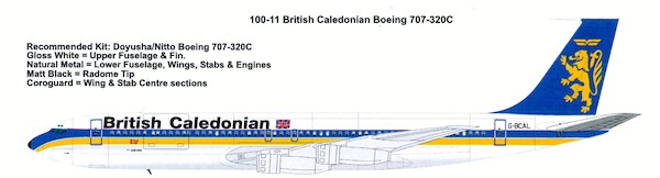 Boeing 707-320c (British Caledonian Late)  100-11