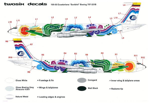 Boeing 707-321C (Ecuatoriana 'Sunbird')  100-50