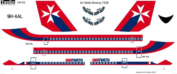Boeing 720B (Air Malta)  144-02
