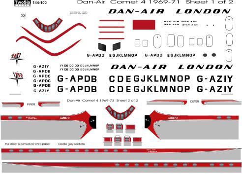 De Havilland Comet 4 (Dan-Air)  144-100