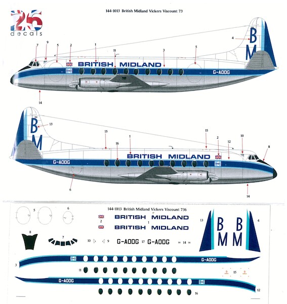 Vickers Viscount 700 (British Midland) 144-1013