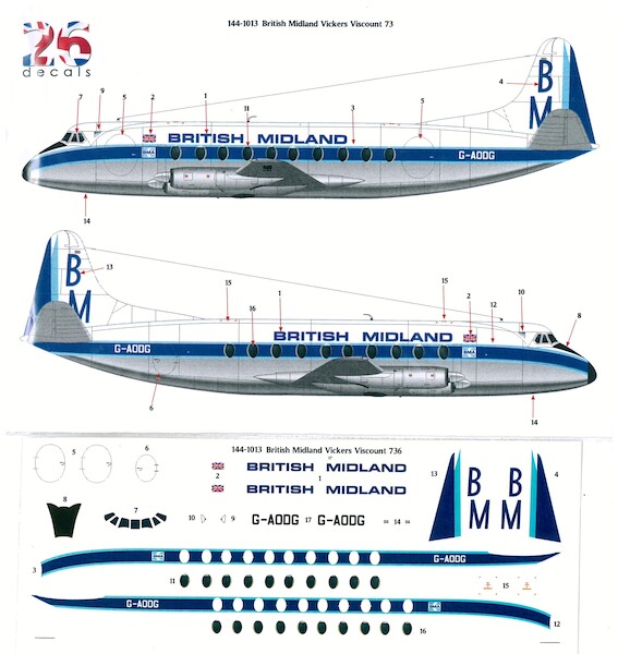 Vickers Viscount 700 (British Midland)  144-1013