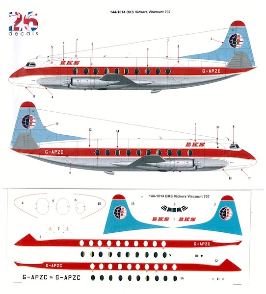 Vickers Viscount 700 (BKS)  144-1014