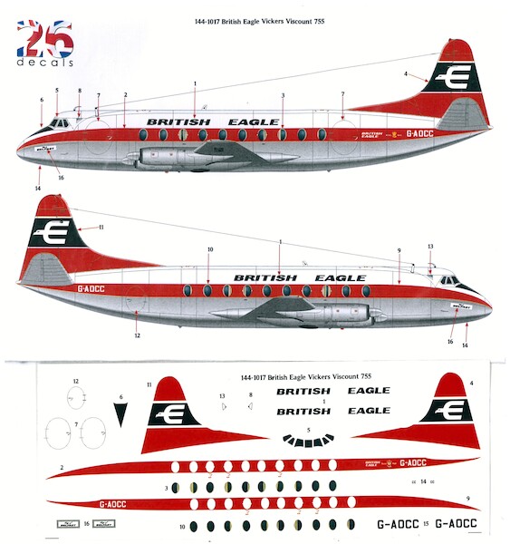 Vickers Viscount 700 (British Eagle)  144-1017