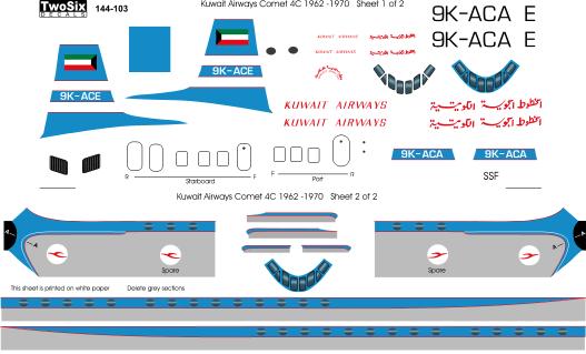 De Havilland Comet 4C (Kuwait Airlines)  144-103