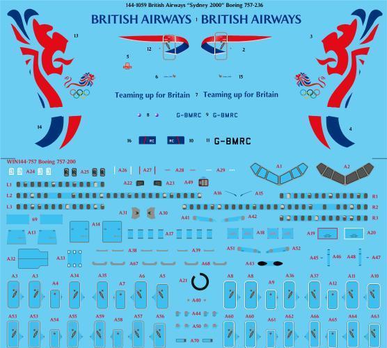 Boeing 757-200 (British Airways "Sydney 2000" ) 144-1059