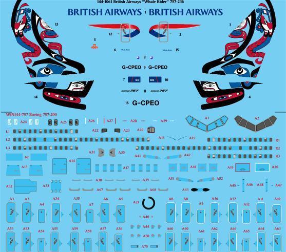 Boeing 757-200 (British Airways "Whale rider") 144-1061