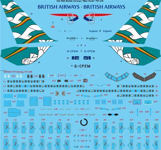 Boeing 757-200 (British Airways "Blue Poole") 144-1065