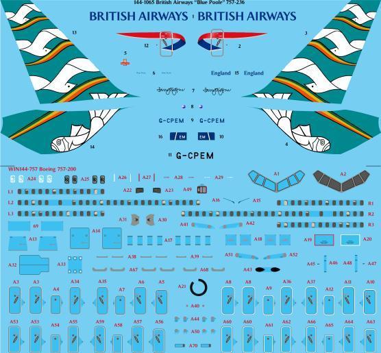 Boeing 757-200 (British Airways "Blue Poole")  144-1065