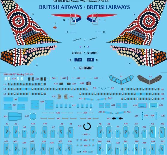 Boeing 757-200 (British Airways "Water Streaming") 144-1066