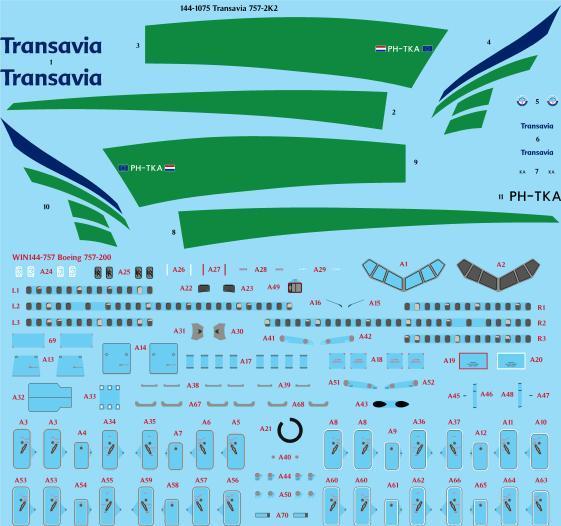 Boeing 757-200 (Transavia) 144-1075