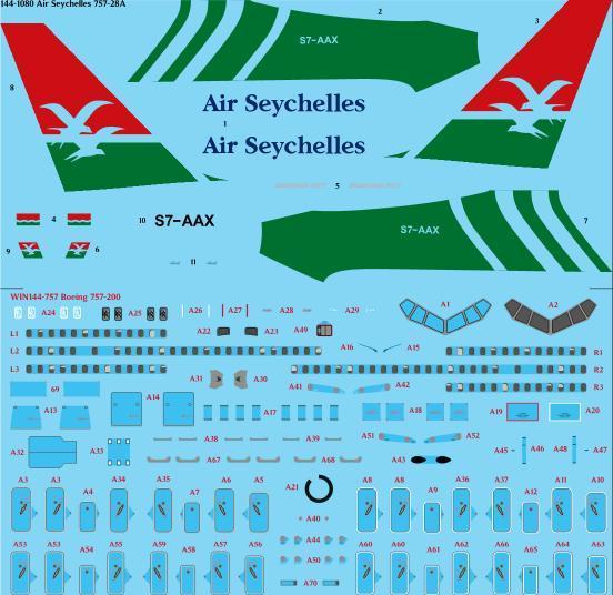 Boeing 757-200 (Air Seychelles)  144-1080