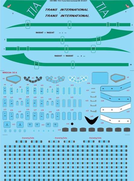 Douglas DC8-63CF (Trans International - early)  144-1086