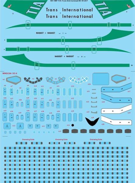 Douglas DC8-63CF (Trans International - Late)  144-1087