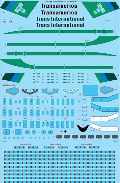 Douglas DC8-63/73CF (Trans International - Transamerica)  144-1088