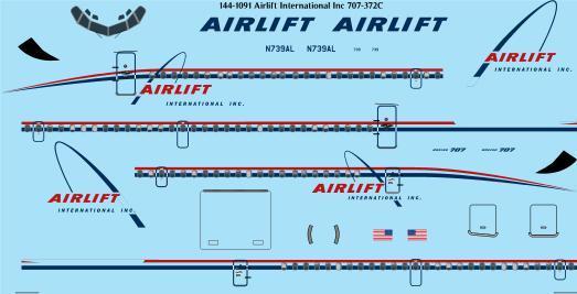 Boeing 707-300 (Airlift International)  144-1091