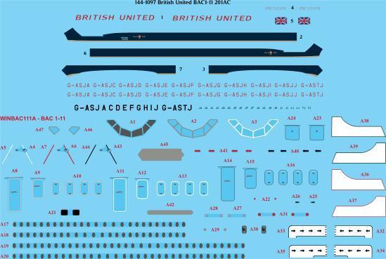 BAC1-11 (British United)  144-1097