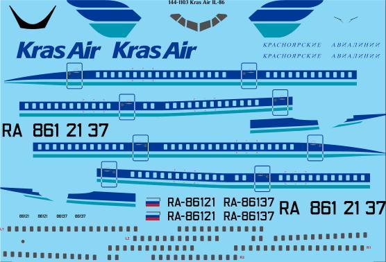Ilyushin IL86 (Kras Air)  144-1103