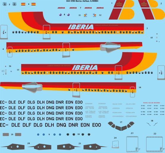 Airbus A300B-4 (Iberia)  144-1158