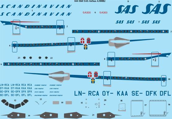 Airbus A300B-4 (SAS delivery scheme)  144-1160