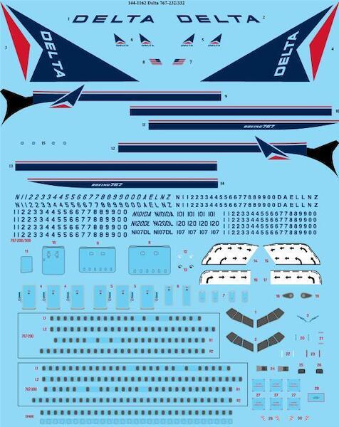 Boeing 767-200/300 (Delta Airlines OC)  144-1162