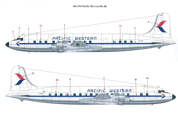 Douglas DC6B (Pacific Western) 144-1172