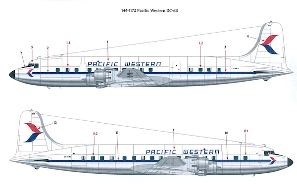 Douglas DC6B (Pacific Western)  144-1172