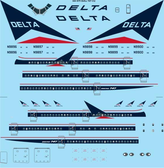 Boeing 747-100 (Delta Airlines OC) 144-1175