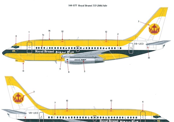 Boeing 737-200 (Royal Brunei)  144-1177