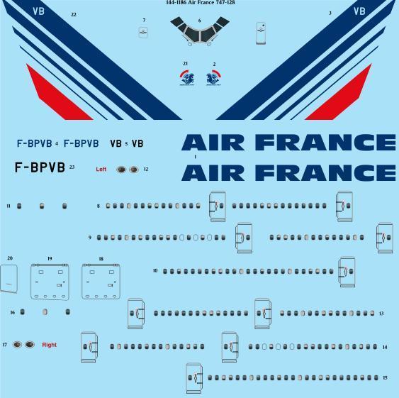 Boeing 747-100 (Air France - Late)  144-1186
