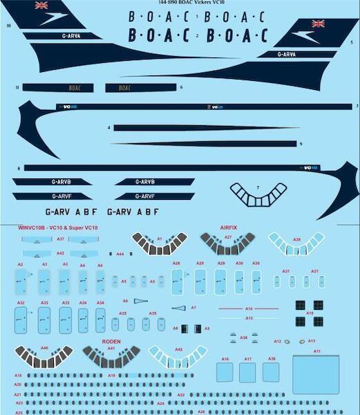 Vickers VC10 (BOAC delivery scheme) 144-1190