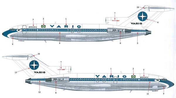 Boeing 727-100 (VARIG)  144-1191