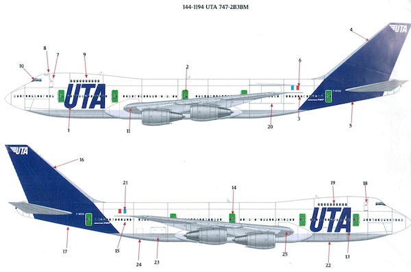 Boeing 747-200 (UTA)  144-1194