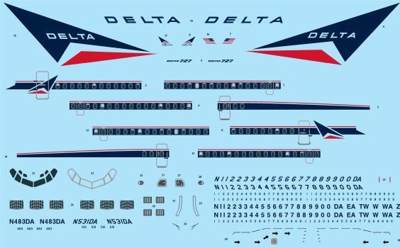 Boeing 727-232/ADV (Delta Airlines) 144-1202