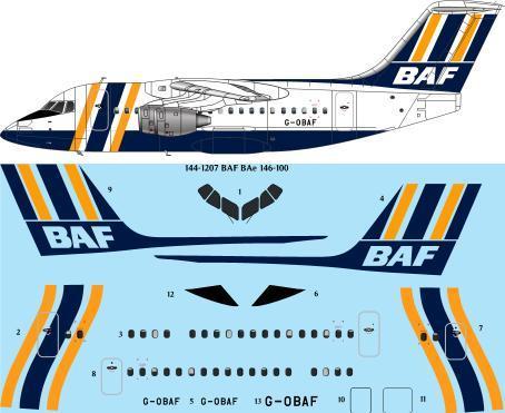 BAe 146-100 (BAF British Air Ferries) 144-1207