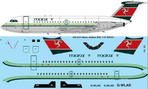 BAC 1-11-304AX (Manx Airlines) 144-1231