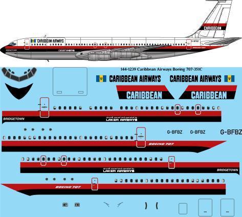 Boeing 707-351C (Caribbean Airways) 144-1239