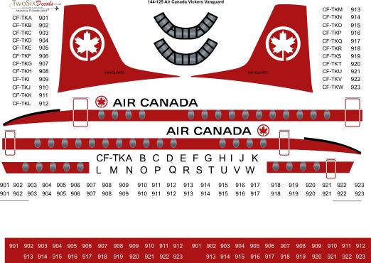 Vickers Vanguard (Air Canada) 144-125