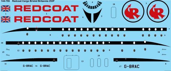 Bristol Britannia 312F (Redcoat Cargo) 144-1250