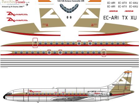 SE210 Caravelle VIR (Aviaco - Beige) 144-126